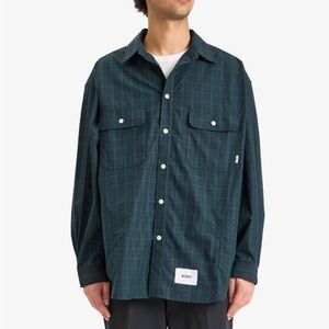 WTAPS Broadcloth Black Watch Check Shirt In Green Men’s (3) Large